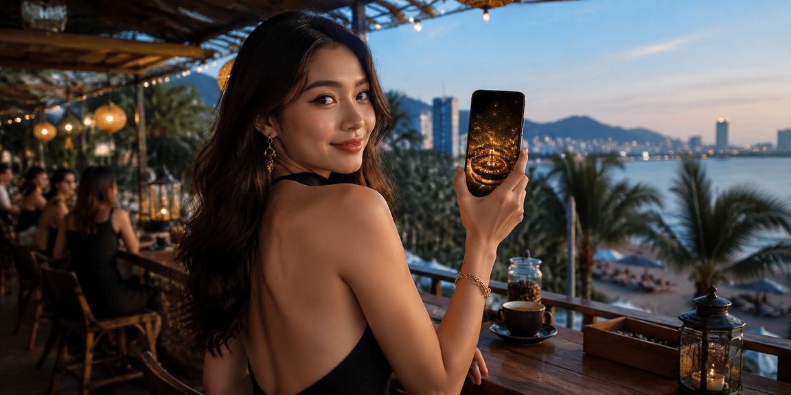 Khung cảnh chơi casino trực tuyến trên điện thoại tại Hà Nội